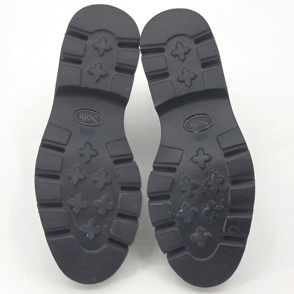 Sofft Samira Chelsea Boots Booties Womens Size 6 Black Crinkle Patent Leather - Picture 8 of 10